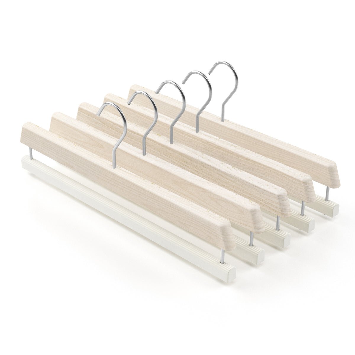 Appendini Portapantaloni Legno - Confezione da 5 Pezzi