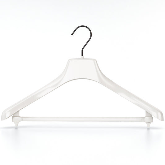 Start outerwear hangers with bar white 42 - Pack of 10 pieces
