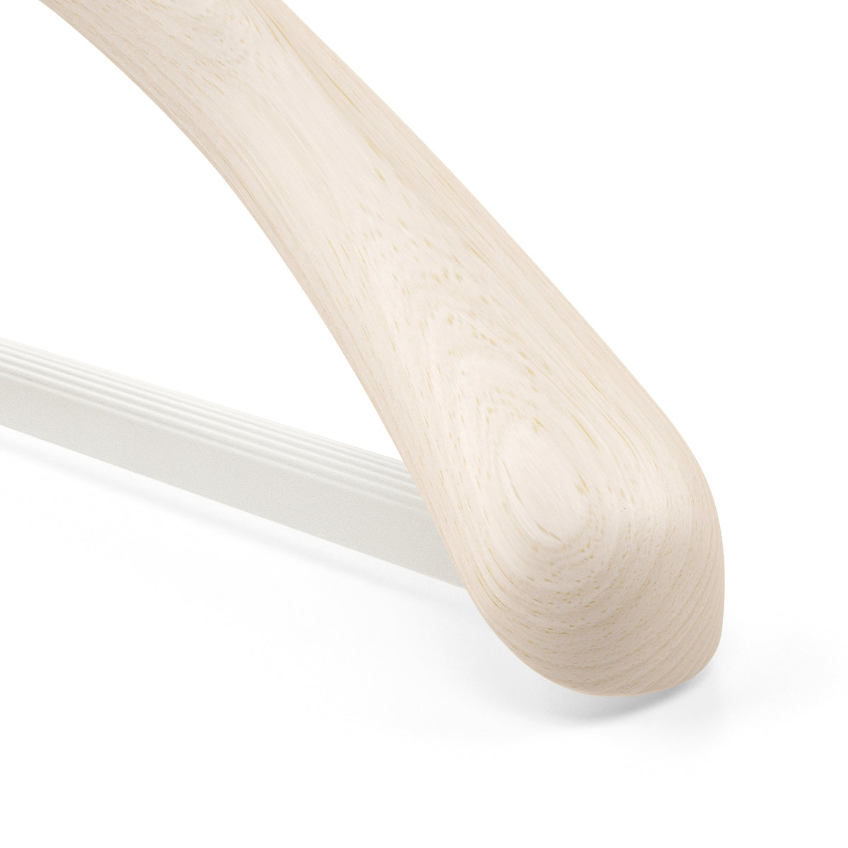 Wooden outerwear hangers with bar - Pack of 5 pieces
