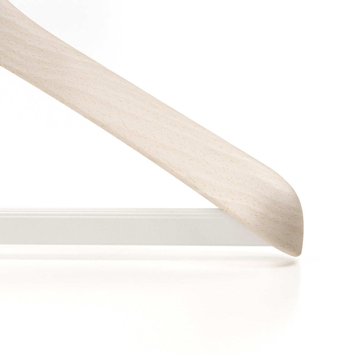 Wooden outerwear hangers with bar - Pack of 5 pieces